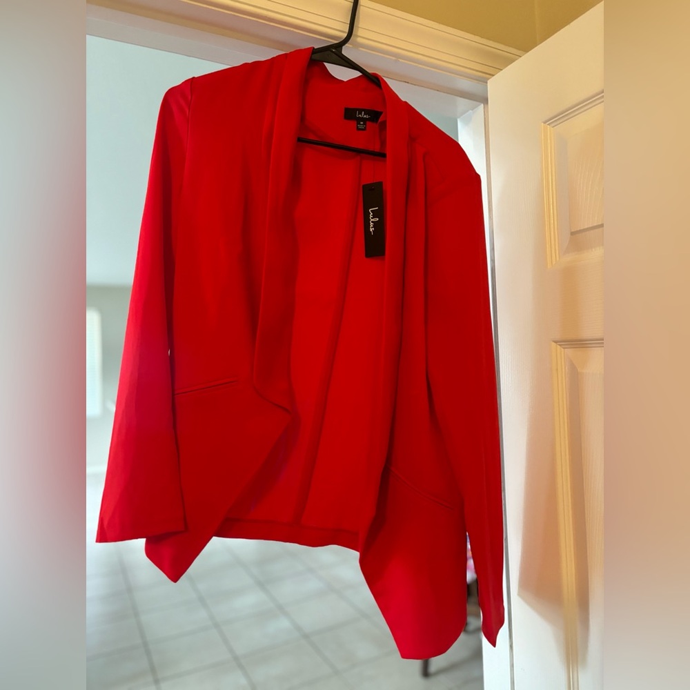 Red medium blazer